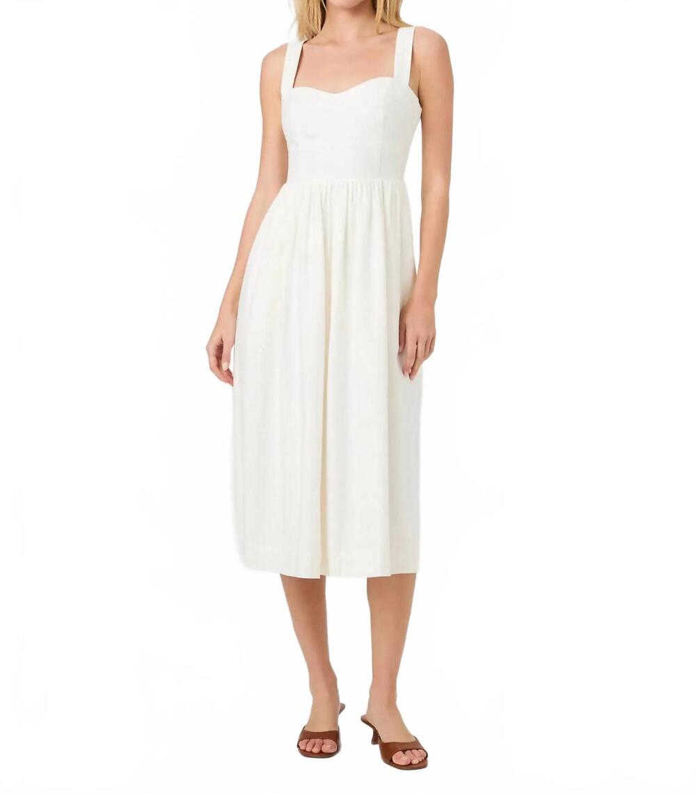NEW FRENCH CONNECTION aspen dress in summer white